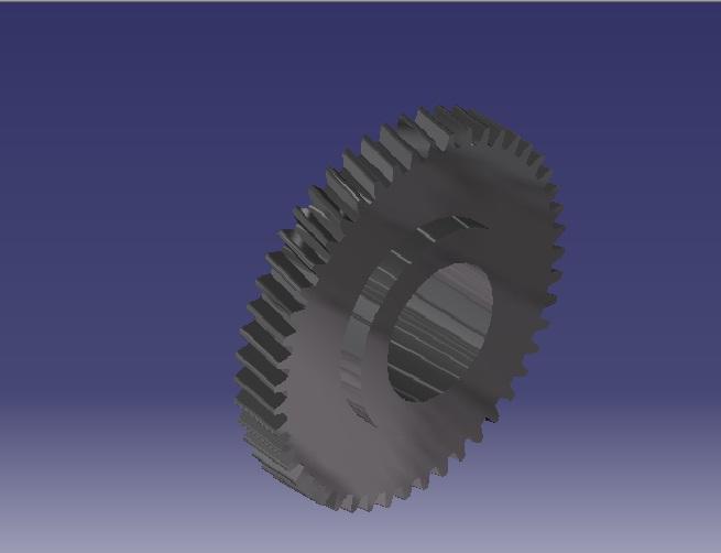 helical gear 3D CAD Model Library GrabCAD
