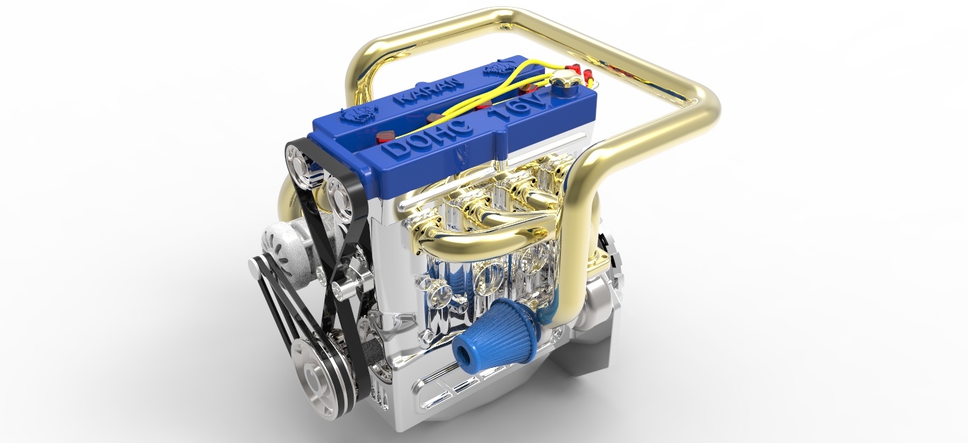 双凸轮轴发动机16气门