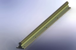 SBR16 rail 640mm (Fully supported cylindric guide for linear sliding)