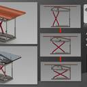 Table Height Adjustment Mechanism
