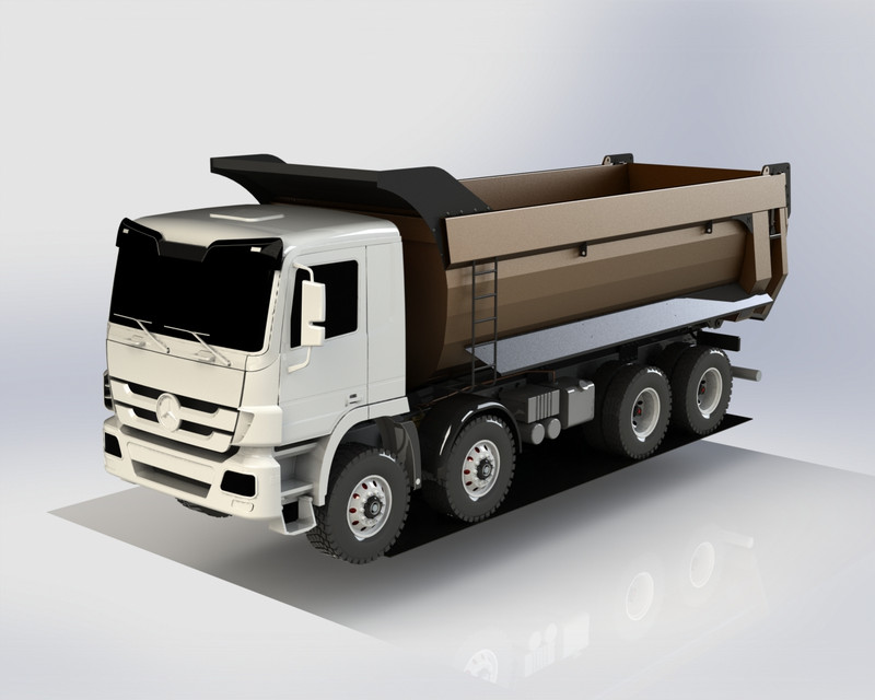 dump truck 3D CAD Model Library GrabCAD