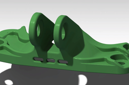 GE jet engine bracket final optimization