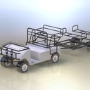 basic frames of electric golf car