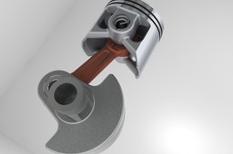 Two-stroke slider-crank mechanism