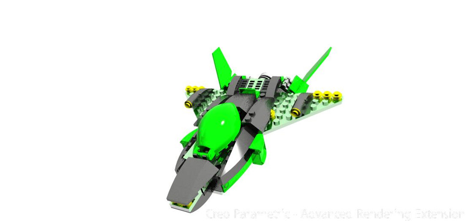 Green Lantern Lego Ship