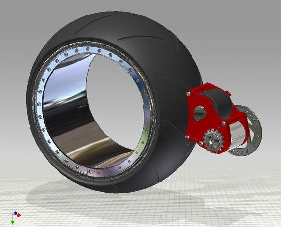 Motorcycle wheel driver