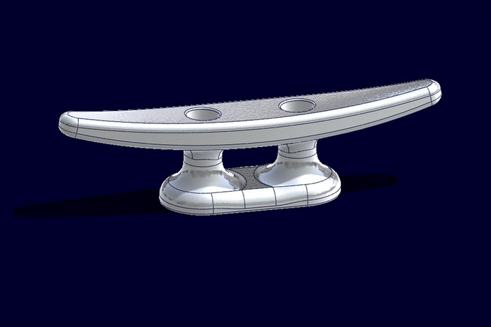 Marine deck/dock cleat