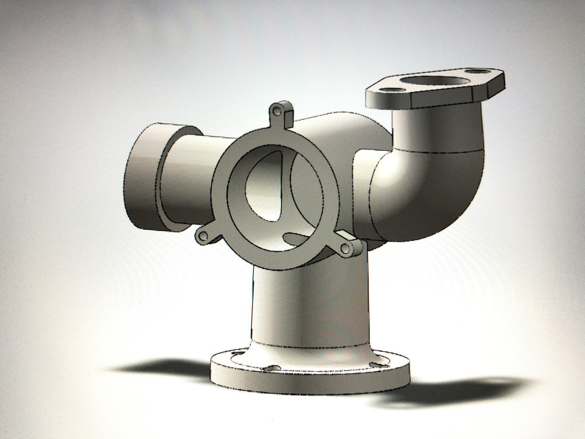 Pipe Line Joint 3D CAD Model Library GrabCAD