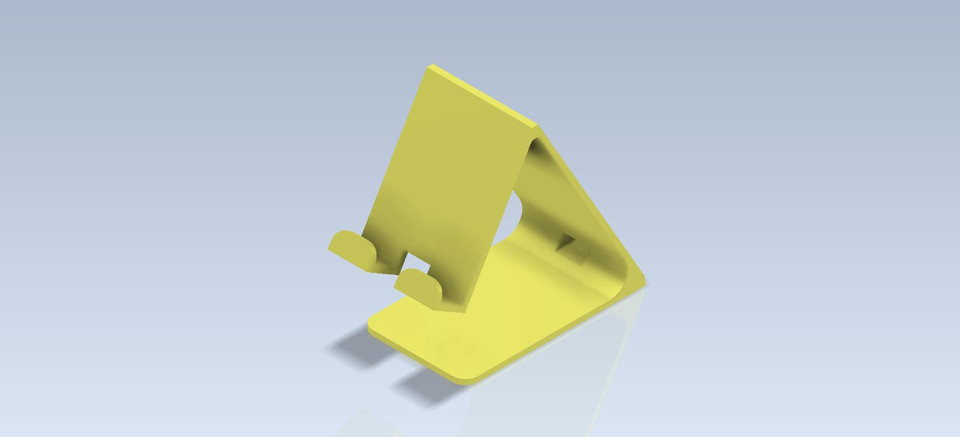 Studycadcam 3D CAD Exercise 1040/Phone Stand- Holder- Support/Soporte para Celular/Autodesk Inventor Pro