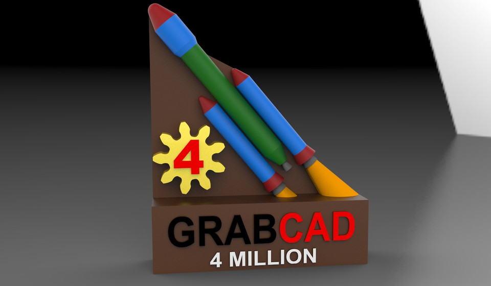 GRABCAD 4 Million Member Trophy