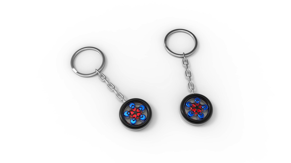 Keychain 9 3D CAD Model Library GrabCAD