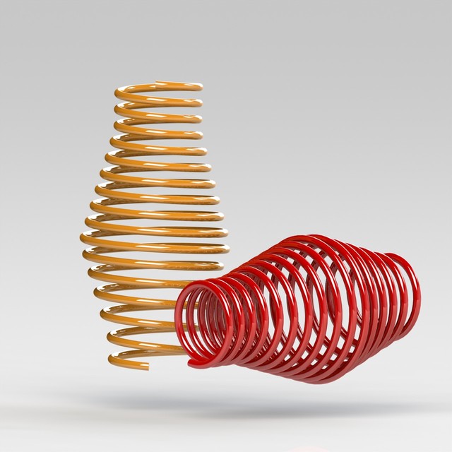 Springs 3D CAD Model Library GrabCAD