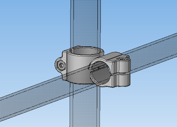 Bracket for cross fixing pipes