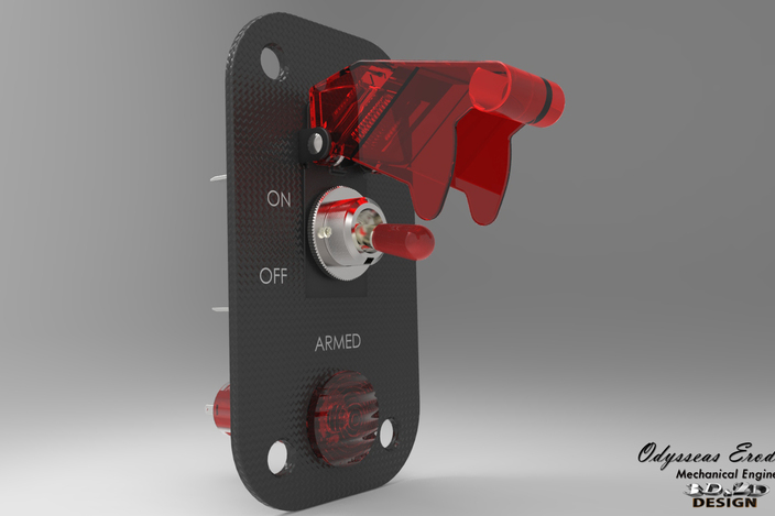 Aircraft Toggle Switch Panel - - 3D CAD model - GrabCAD