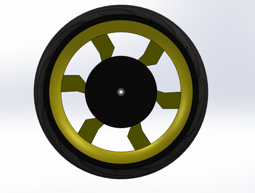 Motor Cycle Wheel with Hub Motor 3D CAD Model Library GrabCAD