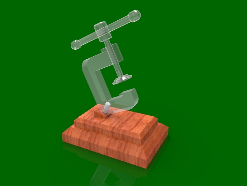 C Clamp 3D CAD Model Library GrabCAD