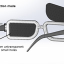 Sun protection and vision corection all plastic glasses 