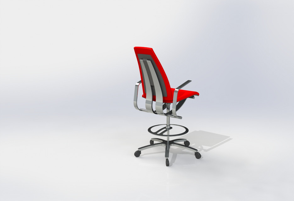 office chair 12 3D CAD Model Library GrabCAD