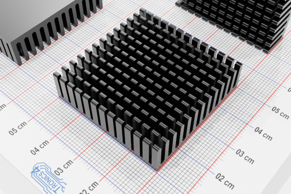 Aluminum heat sink CPU 3D CAD Model Library GrabCAD