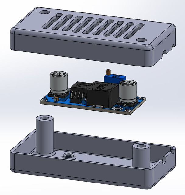 Buck Converter Housing 3D CAD Model Library GrabCAD