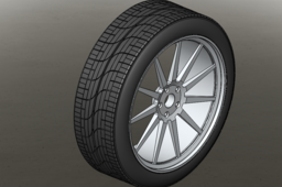Variable dimension driven Wheel - Parametric