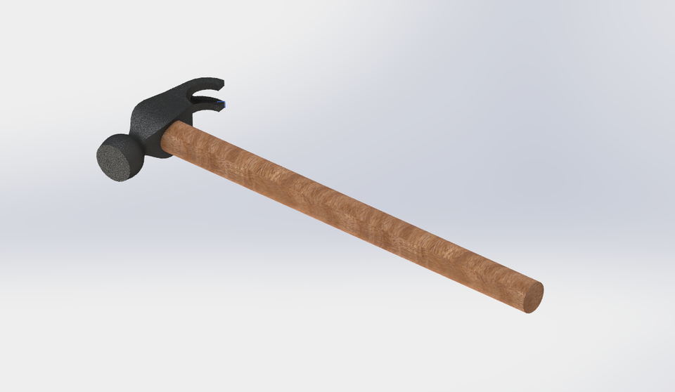 Hammer Design 3D CAD Model Library GrabCAD
