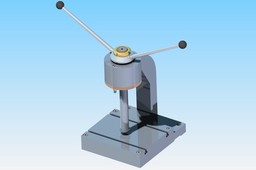 Press with rotating nut