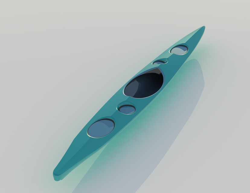 kayak 3D CAD Model Library GrabCAD