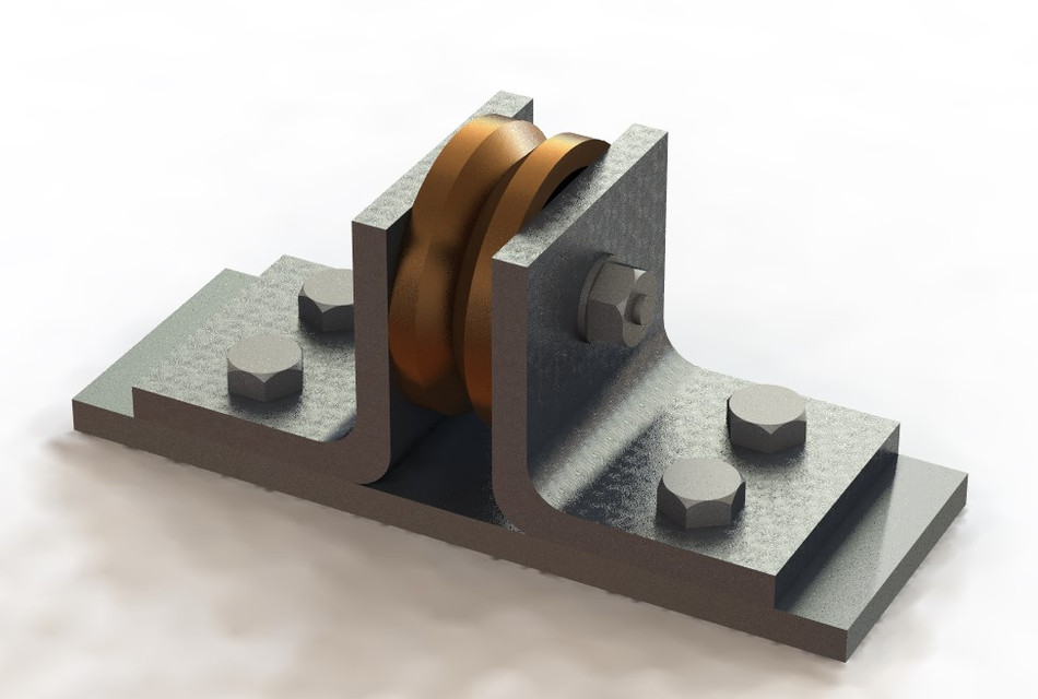 Wheel Support Assembly 3D CAD Model Library GrabCAD