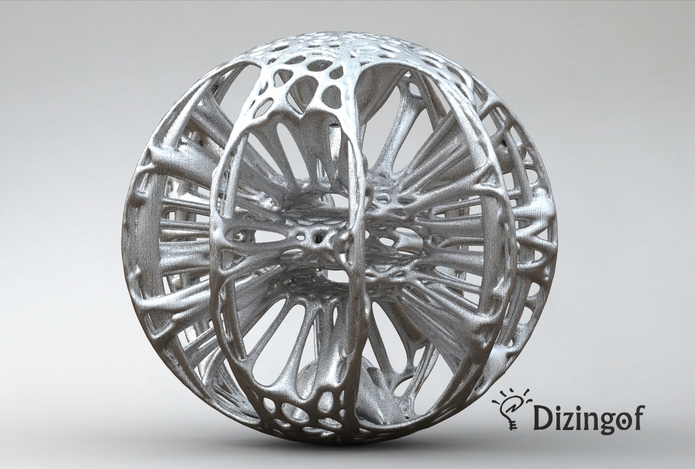 Plasma Sphere - Math Art by @Dizingof