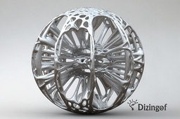 Plasma Sphere - Math Art by @Dizingof 