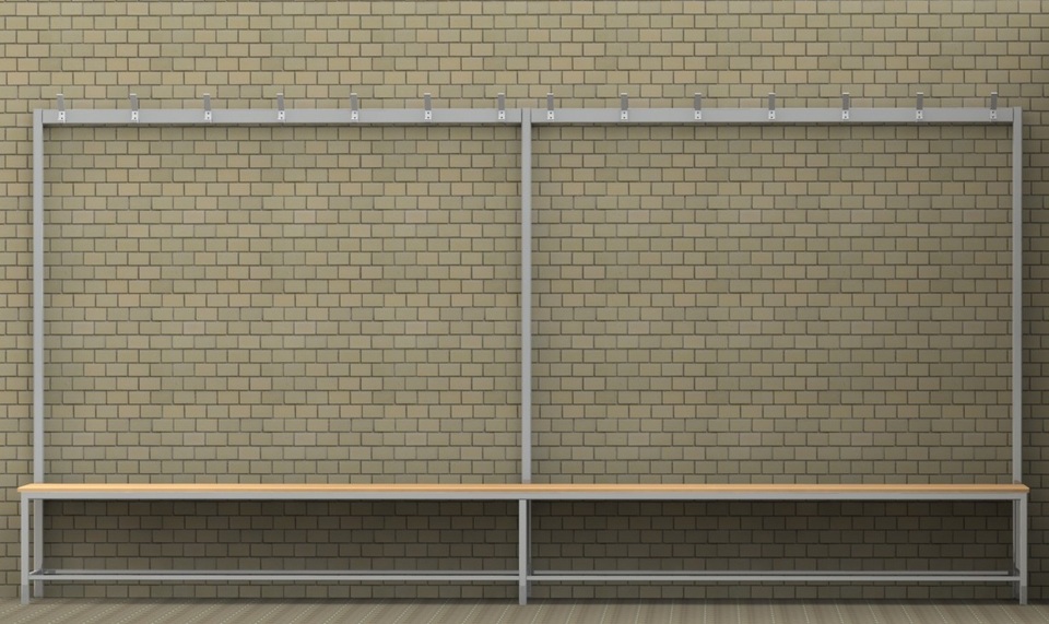 Changing room bench 3D CAD Model Library GrabCAD