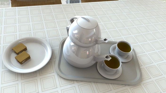 teapot & breakfast
