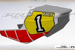 Yamaha TRX 850  fiberglass race tail.