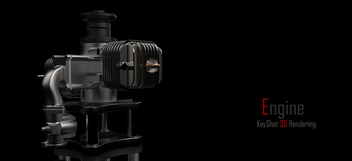 Keyshot 3D Rendering (Engine Model)
