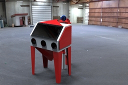Sandblasting Cabinet and Dust Filtration cyclone System