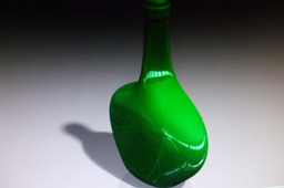 Green glass bottle