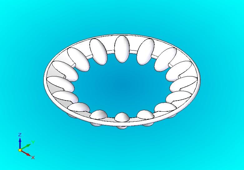 Elliptical Bearings Radial and Axial 3D CAD Model Library GrabCAD