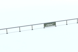 40 foot long rail 14" high