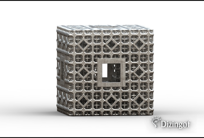 Menger Sponge - Math Art by @Dizingof