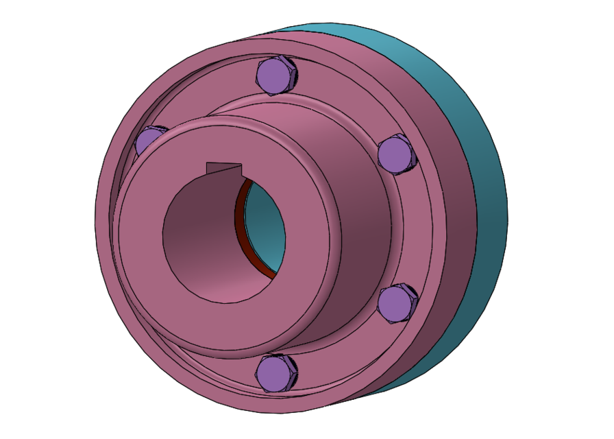 Rigid Coupling Design 3D CAD Model Library GrabCAD