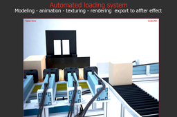 Automated  AutoLoading systeme, Modeling, Texturing, animation, Rendering
