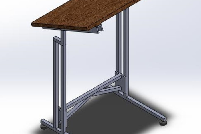 Drafting table - SOLIDWORKS - 3D CAD model - GrabCAD