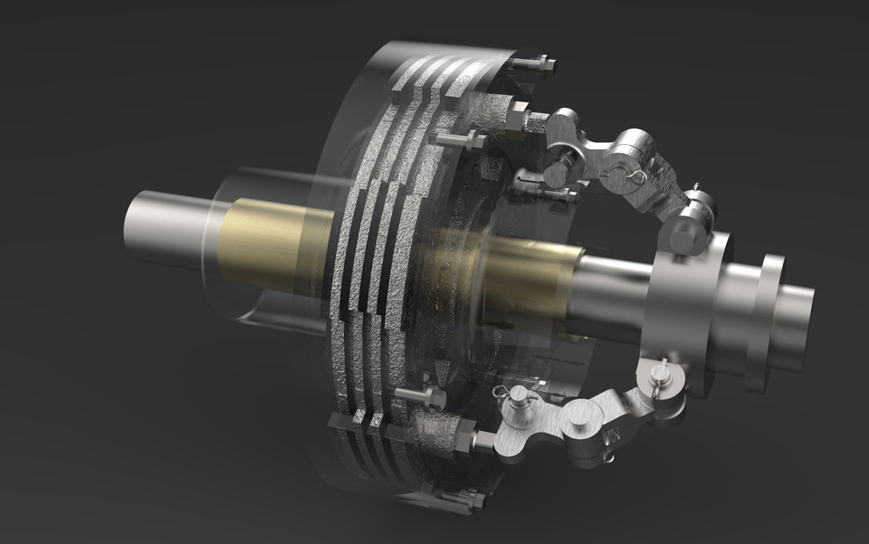 Multiple disc or Plate Clutch 3D CAD Model Library GrabCAD
