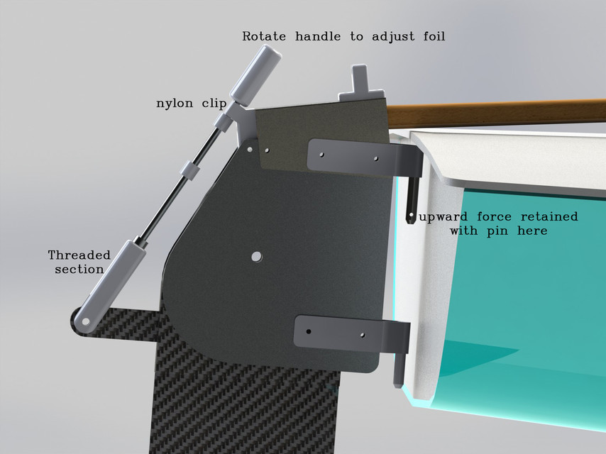 hydrofoil laser sailboat V2 3D CAD Model Library GrabCAD