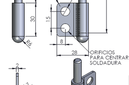 Metal sheet hinge