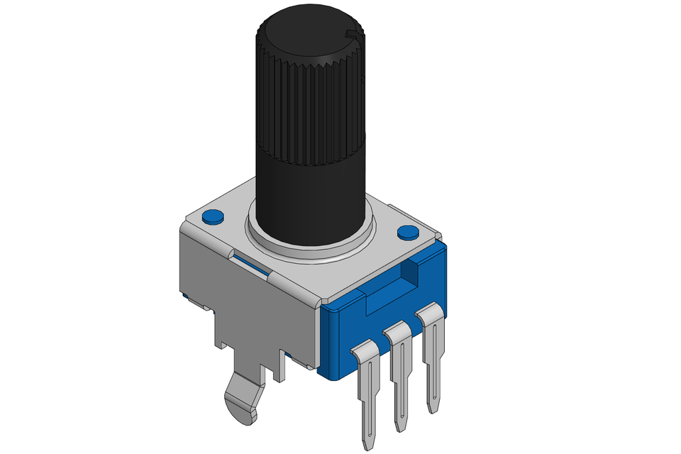 Potentiometer 3d model in diptrace - elderlat