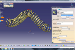 Tutorial: How to get a helix on a spline/curve/polyline in Catia V5 
