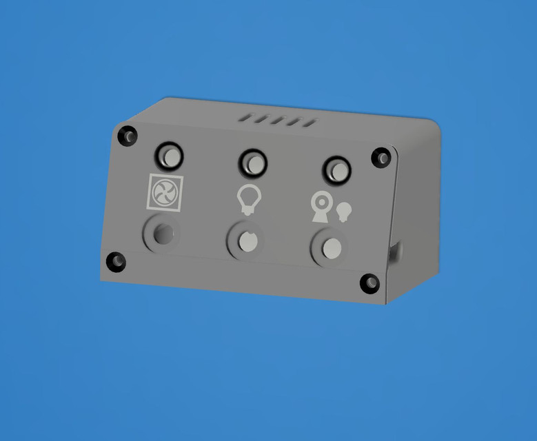 FanLight Controller V2 3D CAD Model Library GrabCAD