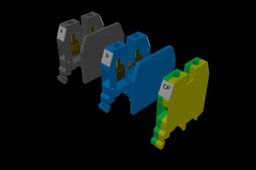 Bornes 6 mm² DIN25